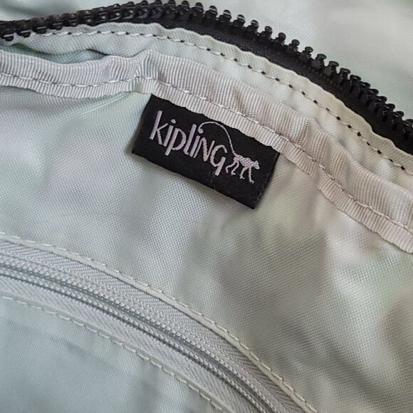 Kipling Lancelot Crossbody Bag Wild Green Zebra Print Adjustable Strap Retro - Picture 3 of 11